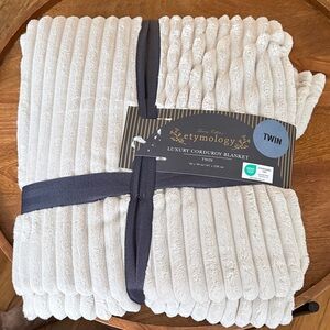 Luxury Corduroy Blanket - Cream